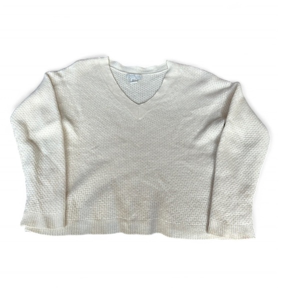Rachel Zoe Sweaters - Rachel Zoe Ivory Cashmere V-Neck Sweater